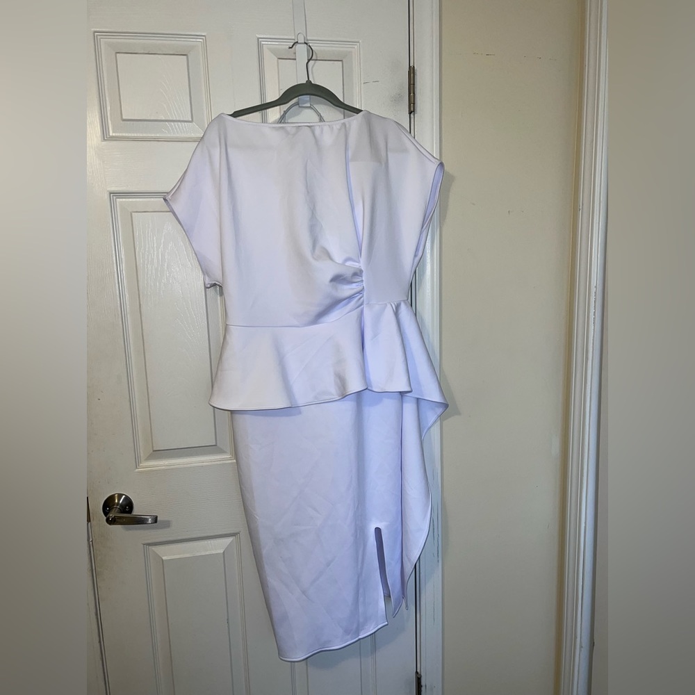 White shirt sleeve dress